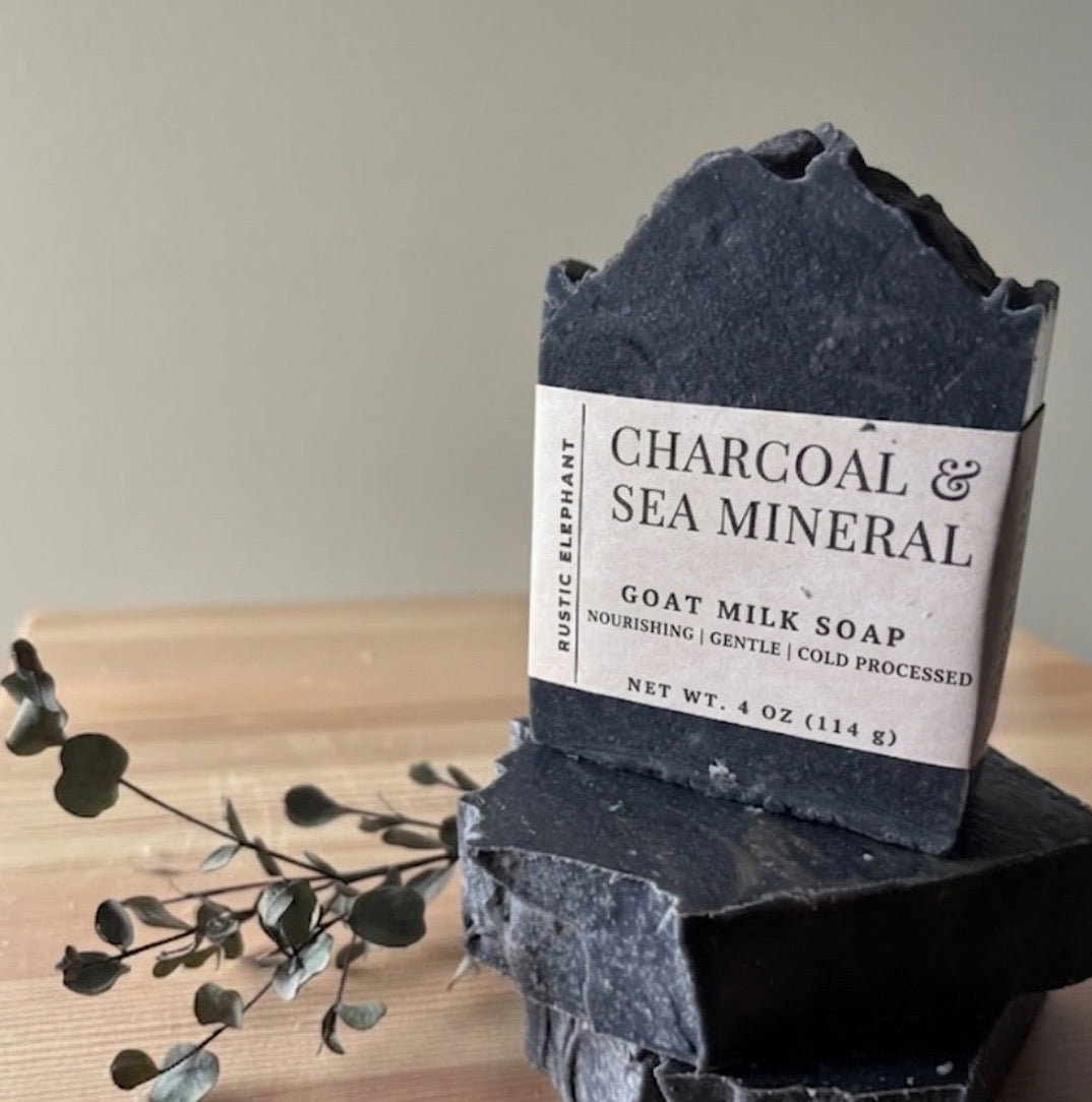 Charcoal & Sea Mineral Goat Milk Soap