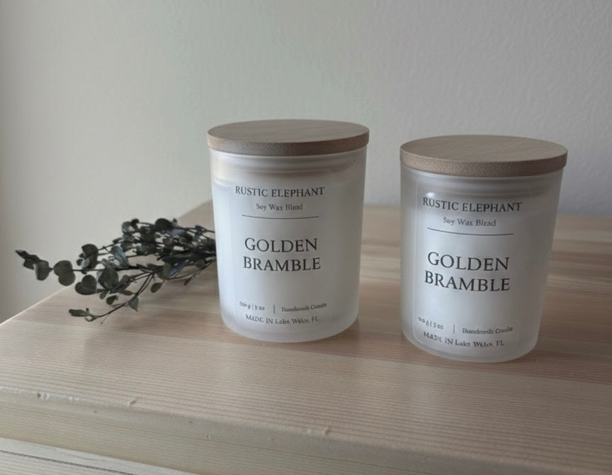 Golden Bramble Candle