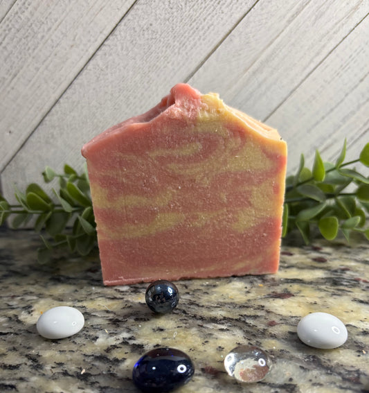 Cranberry Fig Swirl Goat's Milk Soap